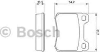 Produktbild von Bosch Bremsbelagsatz, Scheibenbremse Hinterachse 0 986 466 874