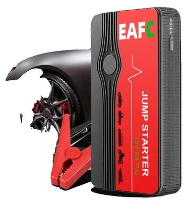 Produktbild von Auto-Starthilfe, 600A Spitzenstrom, Dual-USB-Powerbank, rot-b