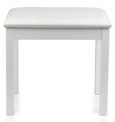 Image de Gator Frameworks Banc de piano traditionnel en bois blanc GFW-KEYBENCH-WDWH