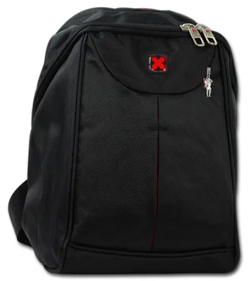 Imagen del producto de Mochila deportiva negra, uni, de poliéster, ideal para viajes. Modelo: Travel N Meet. Dimensiones: 26x12x31 cm. Código: D3ORD4200S