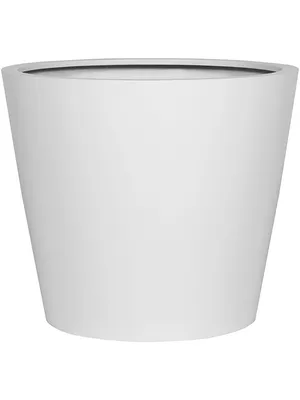 Obrázok produktu pre Keramické hrnce Obaly Fiberstone - Vedro L matné biele, priemer 68 cm