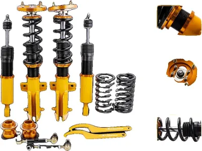 Zdjęcie produktu dla Zawieszenie typu coilover, z regulacją wysokości, długość 70 cm, szerokość 50 cm, wysokość 20 cm, sztywność sprężyny 8 kg/mm