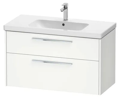 Produktbild von Duravit D-Code Waschtischunterbau 98,4 cm, 2 Auszüge, Griff chrom