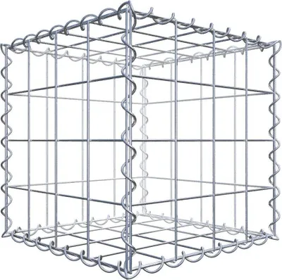 Produktbild von Gabione 40 cm x 40 cm x 40 cm (L x H x T), Maschenweite 10 cm x 10 cm, Spirale