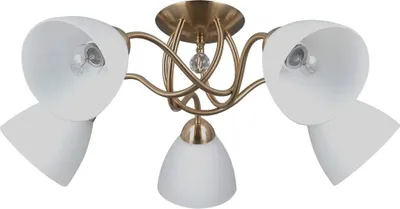 Zdjęcie produktu dla Lampa sufitowa LUGANO złota 5xE27x40W metal wym:22x63x63cm IP20 Italux