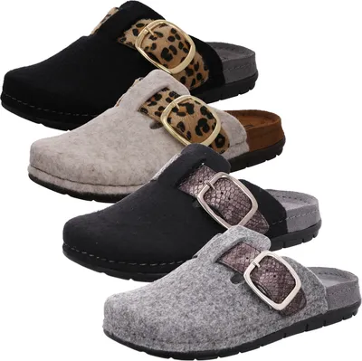 Produktbild von Rohde Damen Pantoffel Hausschuh Softfilz Rodigo-D 6190, Größe:41 EU, Farbe:Beige