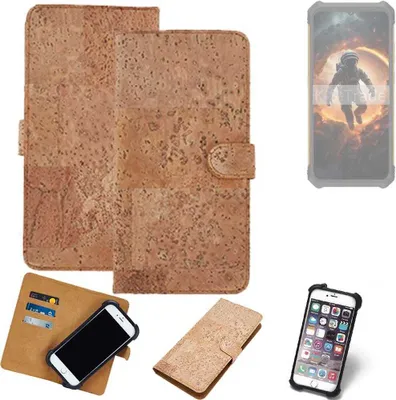Produktbild von K-S-Trade Hülle kompatibel mit Cubot KingKong ES  Kork Handyhülle Cover  Schutzhülle TPU Case Bumper in Hellbraun, (1x)