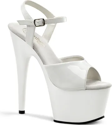 Produktbild von ADORE-709 Damen Sandale von Pleaser, Weiß  , EU 36, US 6