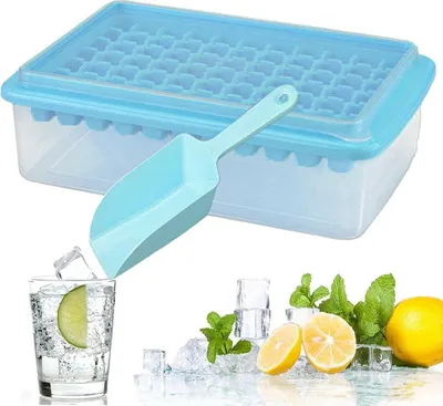 Obrázek produktu pro Miska na led, 12 kusů, flexibilní s víkem, na koktejly a whisky, kbelík na led