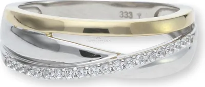 Produktbild von JuwelmaLux Ring Bicolor JL10-07-1707 Gold 333 mit Zirkonia 56