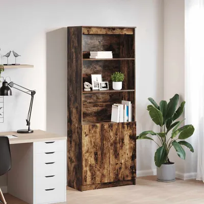 Immagine prodotto di vidaXL Credenza rovere fumé 70x35x180 cm materiale a base di legno