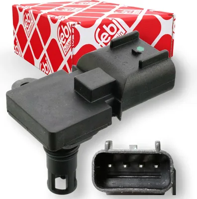 Produktbild von FEBI BILSTEIN 106018 Ladedrucksensor für FORD Fiesta Mk6 Schrägheck (JA8, JR8) Saugrohr