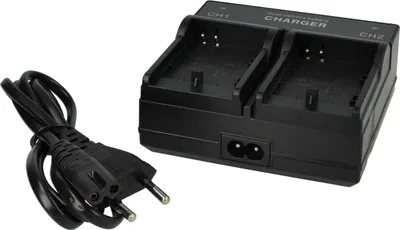 Produktbild von vhbw Dual Ladegerät kompatibel mit Canon Digital Ixus 310HS, 85is, 850 IS, 25is, 800 IS, 210, 300HS, 105is, 200is Kamera - Ladeschale Ladeanzeige