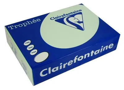 Produktbild von Clairefontaine Trophee 1882C Color Hellgrün 80g/m² DIN-A3 - 500 Blatt