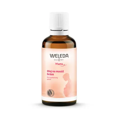 Zdjęcie produktu dla Weleda 606161, Olejek do masażu, 50 ml, Prunus Amygdalus Dulcis (Sweet Almond) Oil, Triticum Vulgare (Wheat) Germ Oil, Fragance (Parfum),..., 1 szt., Pudełko