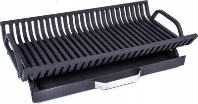 Obrázek produktu pro Krbový rošt Krbový rošt s popelníkem Krbový kozlík Krbový rošt Ocel 40x30 Krbová vložka
