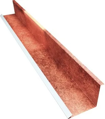Produktbild von PRECIT Wandanschlußblech für Metallziegel Spanish Andalusia 2000 mm x 100 mm x 115 mm