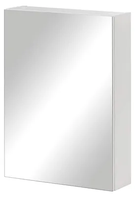 Spiegelkast ohne Beleuchtung, weiß glänzend, 50 cm