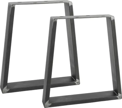 Obrázok produktu pre Prírodný tovar Berlín behúne na nábytok TRAPEZ 40 cm, behúne na stôl, nohy stola, rám stola, jedálenský stôl, lavica, konferenčný stolík, 30 cm x 42 cm, priemyselné, 2 kusy