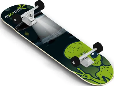 Image de Muuwmi Skateboard skrituļdēlis, ABEC 5, Alien