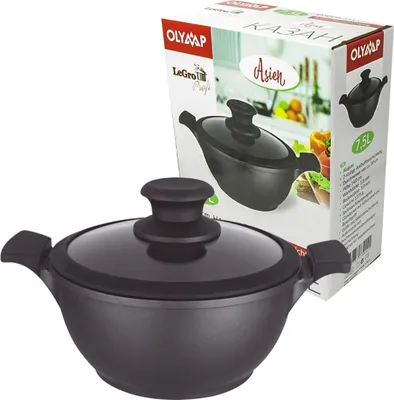 Produktbild von Olymp Casserole Asien 7,5 Liter Kazan Kochtopf Induktion Wok