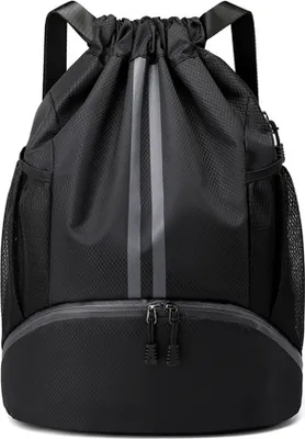 Produktbild von Turnbeutel Fußballtasche Rucksack mit verstellbarem Kordelzug