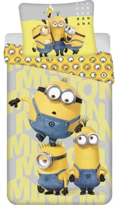 Produktbild von Bettwäsche „Minions – All for one“ 140x200, 70x90 cm
