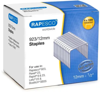 Obrázek produktu pro RAPESCO S92312Z3 RAPESCO sponky 923/12, pozinkované, 4 000 kusů