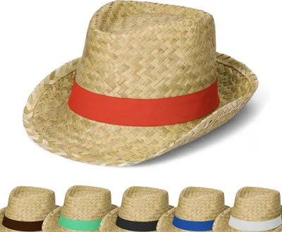 Obrázek produktu pro Letní klobouk 'Kuba' uni - sluneční klobouk pro muže a ženy v designu trilby - panamský klobouk z mořské trávy se stylovým páskem na suchý zip - pokrývka hlavy na zahradu, pláž a dovolenou nature/red
