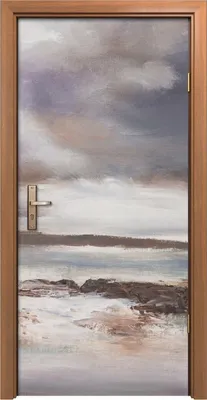 Produktbild von Türposter 90x200 cm Türaufkleber Türtapete Türfolie Klebefolie Stürmischer Strand Meer landschaft