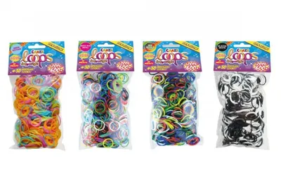 Produktbild von CRAZE Loops Refill-Pack 600, Mix - Knüpfringe