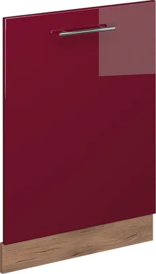 Obrázek produktu pro Čelní panel myčky Vicco Fame-Line Bordó červená vysoký lesk 60 cm bez pracovní desky, Model 54316