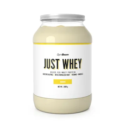 Produktbild von GymBeam - Just Whey Protein aus Weidehaltung, 2000 g, Banane