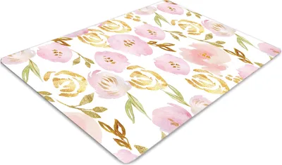 Produktbild von Stuhlunterlage Bürostuhlunterlage 120 cm x 90 cm Bodenmatte Bürostuhlunterlage - Blumen. Sehr