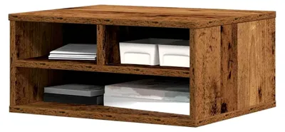 Produktbild von Druckerhalterung für den Desktop, Halterung aus Holz, Büro, 49 x 40 x 22,5 cm