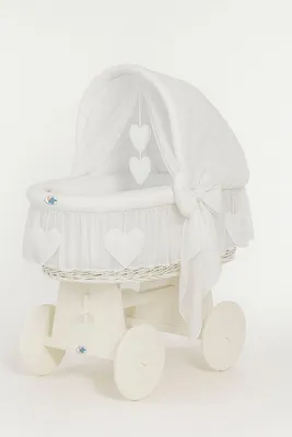 Produktbild von Wicker Crieg Amelie – Babymand – umweltfreundlich und handgewebt mit verstellbarer Kapuze
