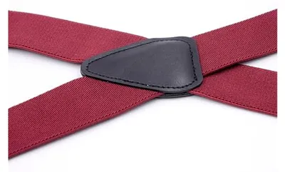 Produktbild von Verstellbare Herren Hosenträger aus elastischem Material - 1,4 Zoll breit, X-Form, 4 starke Clips