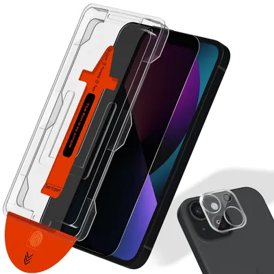 Zdjęcie produktu dla 1-pak iPhone 13 Szkło ochronne na ekran Privacy & 1-pak ochrona obiektywu - Szkło hartowane | [Automatyczna instalacja] - Bez bąbelków