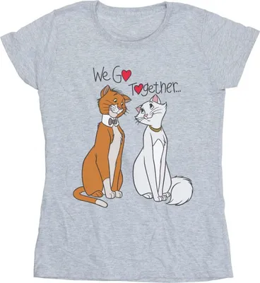 Produktbild von Disney - "The Aristocats We Go Together" T-Shirt für Damen BI16414 (M) (Grau)