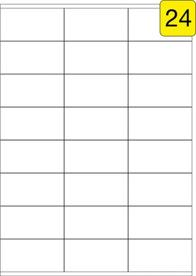 Produktbild von 240 Etiketten / 10 Blatt DIN A4 / Größe: 70x36