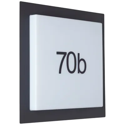 Produktbild von BRILLIANT Außenwandleuchte 30x30cm Sten in weiß/schwarz Aluminium/Kunststoff