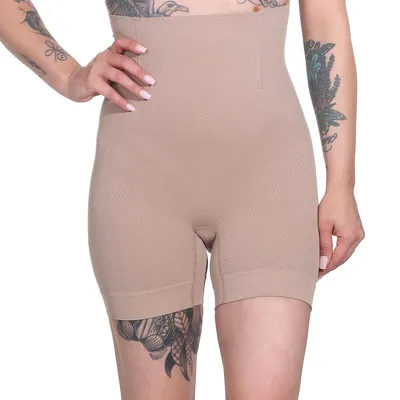 Obrázek produktu pro Dámské bezešvé tílko s vysokým pasem Belly-Way Effect Shapes Instantly Body Shaper; Brown/XL/XXL