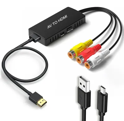 Immagine prodotto di Adattatore HDMI, convertitore RCA-HDMI per televisori HDTV e proiettori