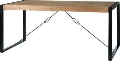 Produktbild von Livingfurn - Esstisch Nairobi - U-Pot - Mangoholz - 200x100 cm - Braun