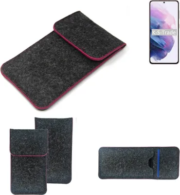 Produktbild von K-S-Trade Handy Schutz Hülle kompatibel mit Samsung Galaxy S21 5G Exynos Schutzhülle Handyhülle Filztasche Pouch Tasche Case Sleeve Filzhülle
