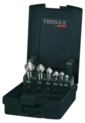 Immagine prodotto di Ruko Terrax Set di 6 pezzi per svasatura HSS DIN 335 C 90°, A102152RO