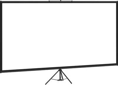 Produktbild von Stativ-Projektionsleinwand, 279,4 cm, 16:9, 4K HD, faltbar, höhenverstellbar, tragbar, für Filme im Innen- und Außenbereich, Heimkino, Gaming, Büro