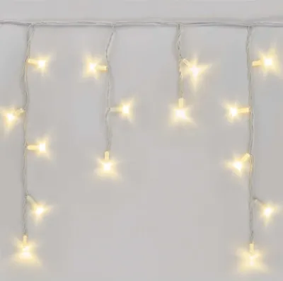 Profi LED spojovací řetěz bílý – rampouchy, 3 m, venkovní, teplá bílá