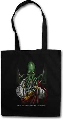 Produktbild von Urban Backwoods Hail Cthulhu, Stofftasche, Farbe: Schwarz