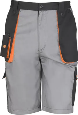 Immagine prodotto di Result WORK-GUARD R319X | Pantaloncini Work-Guard Lite da uomo - Colore: Grigio/Nero/Arancione - Taglia: 3XL